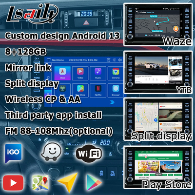 Toyota Hilux Android 13 giao diện video đa phương tiện không dây carplay Android auto touch 3