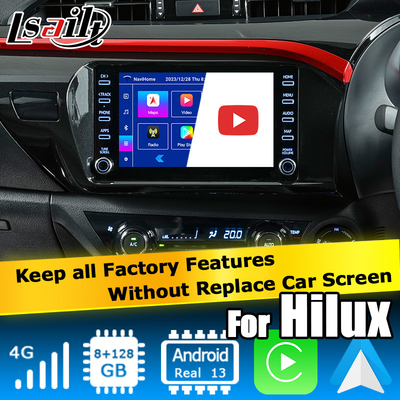 Toyota Hilux Android 13 giao diện video đa phương tiện không dây carplay Android auto touch 3