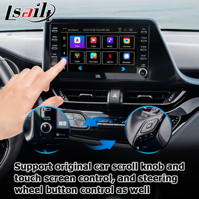 Toyota C-HR CHR Android 13 giao diện đa phương tiện với Android không dây tự động carplay