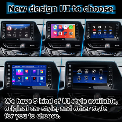 Toyota C-HR CHR Android 13 giao diện đa phương tiện với Android không dây tự động carplay