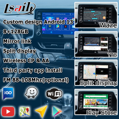 Toyota C-HR CHR Android 13 giao diện đa phương tiện với Android không dây tự động carplay