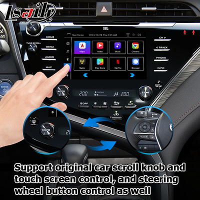 Màn hình cảm ứng Carplay Android Auto Giao diện video Toyota Camry Bluetooth Wifi USB