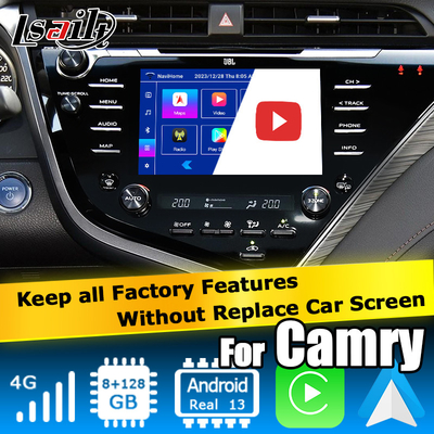 Màn hình cảm ứng Carplay Android Auto Giao diện video Toyota Camry Bluetooth Wifi USB