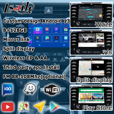 Màn hình cảm ứng Carplay Android Auto Giao diện video Toyota Camry Bluetooth Wifi USB