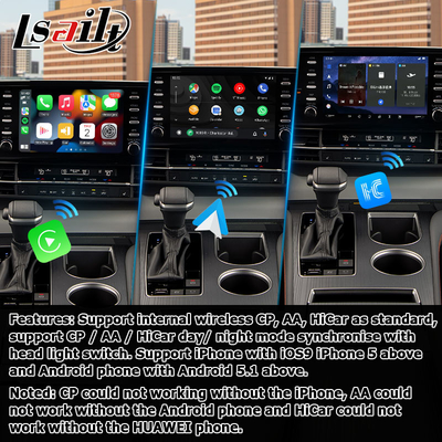 Car Multimedia Video Interface Android giao diện tự động carplay Cho TOYOTA Sienna