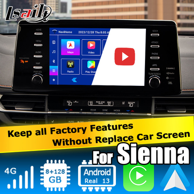 Car Multimedia Video Interface Android giao diện tự động carplay Cho TOYOTA Sienna