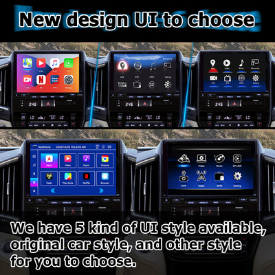 Giao diện video Android 13 cho Toyota Land Cruiser LC200 GXR với chế độ xem phía sau WiFi carplay android auto