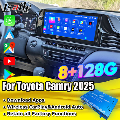 Giao diện video đa phương tiện Android 13 cho Toyota Camry 2025 Sienna RAV-4 OEM Retrofit Infotainment Module bao gồm YouTube, NetFlix, Google Play