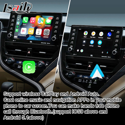 Lsailt Android 13 Video Interface cho Toyota Camry 2018-2021 RAV-4, Sienna OEM Screen Upgrade với Hệ thống đa phương tiện Android Bao gồm YouTube, NetFlix
