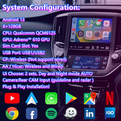 Lsailt Android Multimedia Video Interface cho 2012-2018 Toyota Crown S210 AWS210 GRS210 GWS214 Majesta Athlete