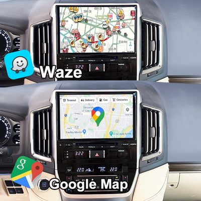 Giao diện đa phương tiện Android cho Land Cruiser GX_R 2018-2021 LC200 không dây Apple CarPlay& Android Auto Retrofit nâng cấp