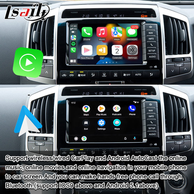Plug and Play Apple CarPlay Interface cho Land Cruiser 200 2013-2021 Nhiều ngôn ngữ, Camera 360, Hỗ trợ Camera ngược