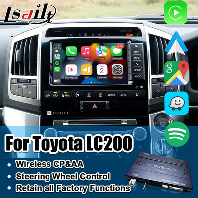 Plug and Play Apple CarPlay Interface cho Land Cruiser 200 2013-2021 Nhiều ngôn ngữ, Camera 360, Hỗ trợ Camera ngược