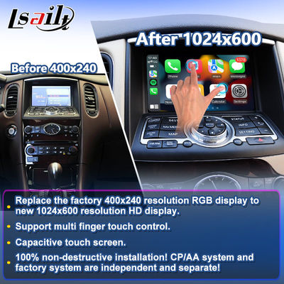 Lsailt Android Auto Carplay màn hình cho 2007-2017 Infiniti EX25 EX35 EX37 EX30d EX QX50