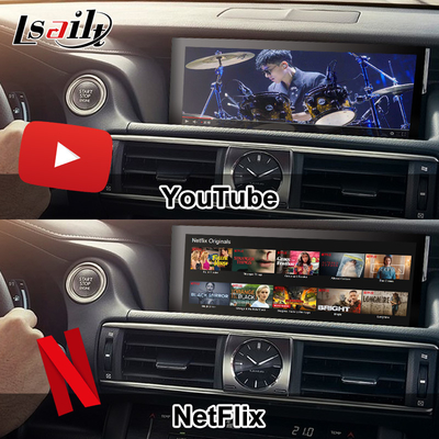 Màn hình Android Lexus Android 13 Đa phương tiện 8 lõi Qulcomm cho LEXUS IS200T IS300H IS350 Hỗ trợ điều khiển bằng phím điều khiển, YouTube, Google Play, CarPlay