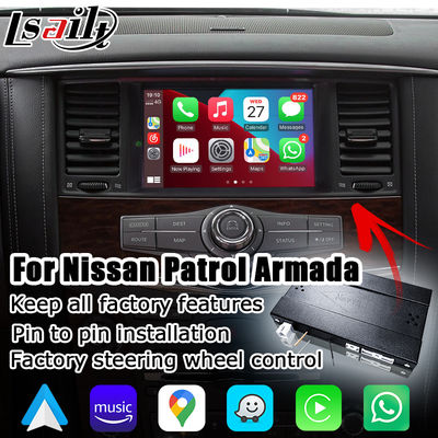 Nissan Patrol Armada Y62 2011-2017 Giao diện video Android Auto Carplay không dây