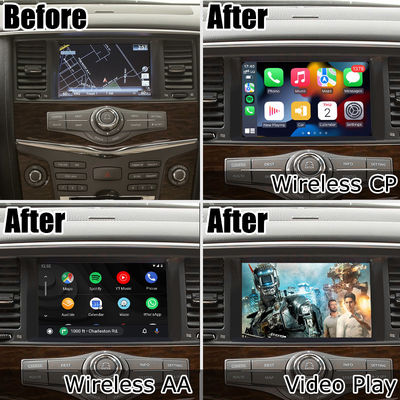 Nissan Patrol Armada Y62 2011-2017 Giao diện video Android Auto Carplay không dây