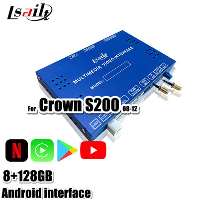 Giao diện Đa phương tiện Android 13 cho Toyota Crown S200 URS206 đời 2008-2012, bao gồm Mô-đun Nâng cấp Android với YouTube, NetFlix, Google Map