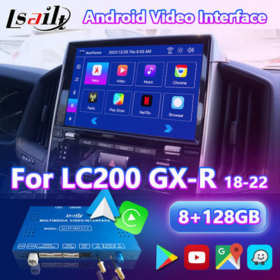 Giao Diện Video Android Carplay 4+64GB Cho Toyota Land Cruiser LC200 LC-GT GXR 2018-2021 Touch 3