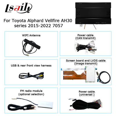 Toyota Alphard Vellfire AH30 series phong cách OEM tinh khiết Carplay Android auto box 2015-2022