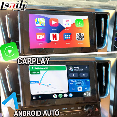 Nâng cấp Module Apple CarPlay/Android Auto không dây cho Toyota Alphard 30 Series Vellfire, hỗ trợ Radio FM, A/C, Mirroring, Camera