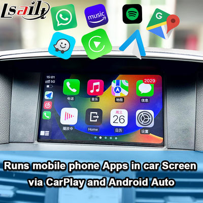 Giao diện CarPlay cho Infiniti Q70 Q70L M35 M45 Fuga 2009-2019 Bộ chuyển đổi Android Auto không dây Tích hợp Phản chiếu điện thoại di động, Nhiệt độ AC