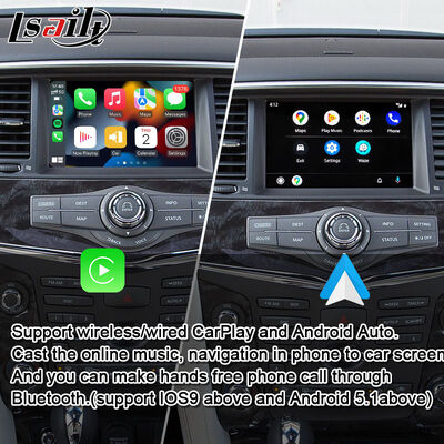 Giao diện đa phương tiện Android 8G Lsailt cho Nissan Patrol 2020-2023 Mô-đun nâng cấp Android Tích hợp Google Map, CarPlay, YouTube