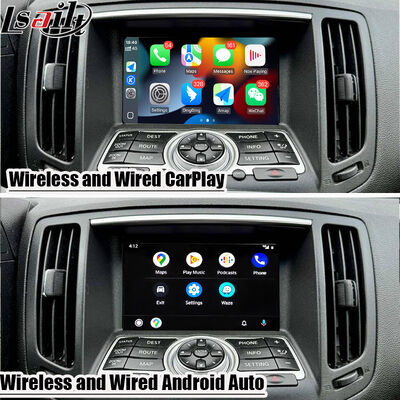 Màn hình Android Auto CarPlay không dây 7 inch Lsailt cho Infiniti G37 G25 G35 Skyline 370GT (V36) Q40 2007-2014 Màn hình cảm ứng HD