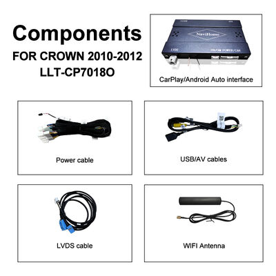 Hộp Apple CarPlay không dây cho Crown S200 RS204 GWS204 URS204 URS206 Majesta XV Athlete Saloon Toyota Tích hợp Android Auto