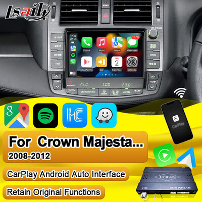 Hộp Apple CarPlay không dây cho Crown S200 RS204 GWS204 URS204 URS206 Majesta XV Athlete Saloon Toyota Tích hợp Android Auto
