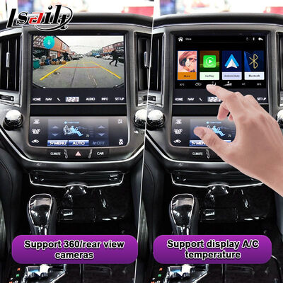 Giao diện Apple CarPlay cho Crown S210 AWS210 GRS210 GWS214 GWS215 Majesta Athlete Royal Saloon tích hợp Android Auto, Camera ngược, khí hậu AC