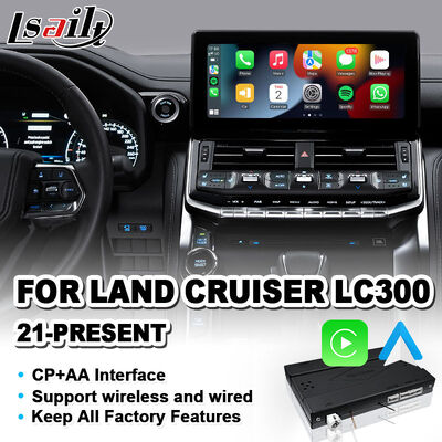 Lsailt Wireless Android Auto Carplay Interface cho 2021-2024 Toyota Land Cruiser 300 GX-R VX-R GR GR-S Sahara ZX VX LC300