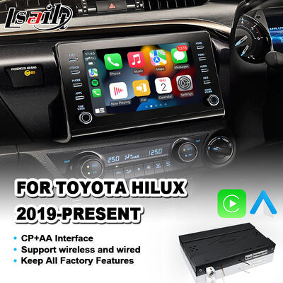 Giao diện Lsailt Android Auto Carplay không dây cho Toyota Hilux đời 2019-Nay