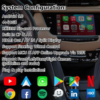 Lsailt Android Multimedia Video Interface cho 2016-2019 Cadillac XT5 Platinum CUE System