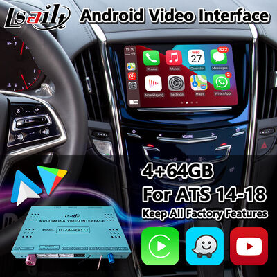 Giao diện đa phương tiện Lsailt Android Carplay cho Hệ thống CUE Cadillac ATS 2014-2019