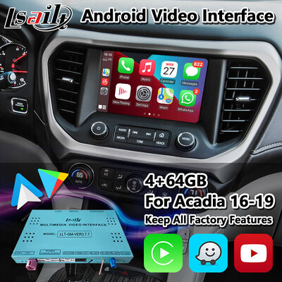 Giao diện điều hướng GPS Android Lsailt Carplay cho Hệ thống Intellilink GMC Acadia 2016-2019