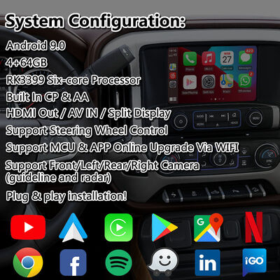 Chevrolet Silverado Android Carplay giao diện đa phương tiện với Android Auto không dây