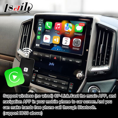 Giao diện video đa phương tiện Android 13 cho Land Cruiser LC200 VXR VX GXL Sahara V8 2013-2021 Nâng cấp màn hình OEM với CarPlay không dây, YouTube