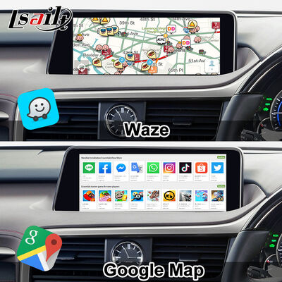Module Nâng cấp Android OEM cho Lexus RX450h, RX350 RX270 2016-2021 Tích hợp CarPlay không dây, Android Auto, YouTube, Netflix