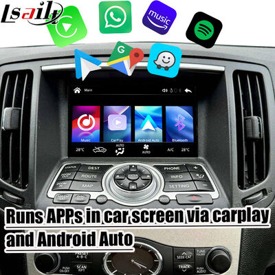 Màn hình Android Auto CarPlay không dây 7 inch Lsailt cho Infiniti G37 G25 G35 Skyline 370GT (V36) Q40 2007-2014 Màn hình cảm ứng HD