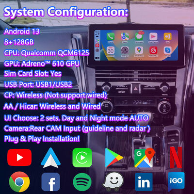 Giao diện video đa phương tiện Android Lsailt cho Toyota Land Cruiser 200 VX VX-R VXR V8 LC200 2016-2021