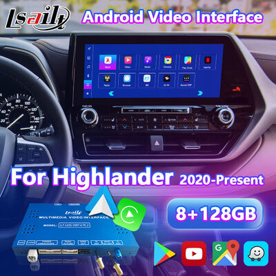 Giao diện đa phương tiện video điều hướng ô tô Android Lsailt cho Toyota Highlander 2020-Hiện tại
