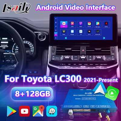 Giao diện điều hướng Android CarPlay Lsailt cho Toyota Land Cruiser 300 GX-R VX-R GR GR-S Sahara ZX VX LC300 đời 2021-2024