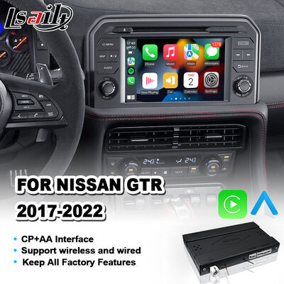 Lsailt Nissan GT-R R35 2017-2022 CarPlay giao diện OEM tích hợp mô-đun nhà máy màn hình không dây Android nâng cấp tự động