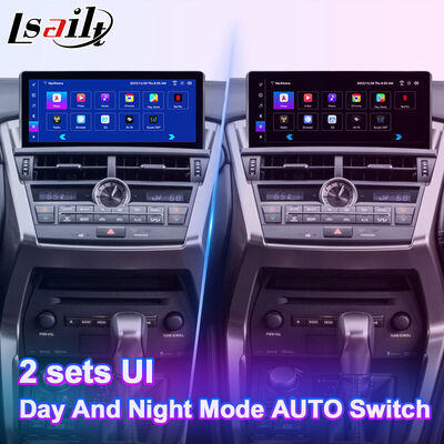 Màn hình giao diện đa phương tiện Android Lsailt Carplay cho Lexus NX Knob NX200t NX300h 2014-2017