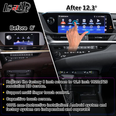 Lsailt Android Carplay Màn hình giao diện đa phương tiện cho 2018-2021 Lexus ES 250 ES300h ES350 ES250