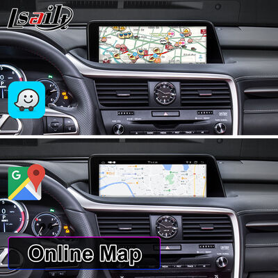 Màn hình giao diện đa phương tiện Android Lsailt Carplay cho Lexus RX 2016-2019 Knob RX350 RX450h RX200t RX300