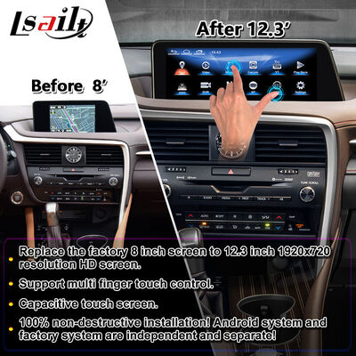 Lsailt Android Multimedia Carplay Screen cho Lexus RX RX450h RX350 RX200t RX300 RX450L RX350L
