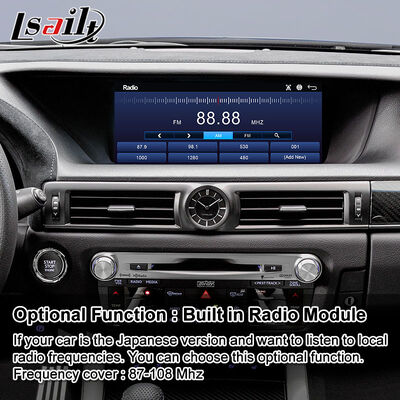 Lsailt Android Carplay Màn hình đa phương tiện cho Lexus GS 200t GS300h GS250 GS350 GS450h GSF GS200t