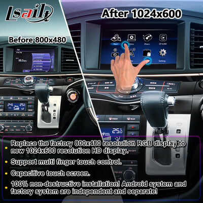 Lsailt Android Carplay màn hình đa phương tiện cho 2010-2020 Nissan Elgrand E52